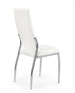 Nowoczesne krzesło do jadalni wysokie z eco skóry Biały ASTRO