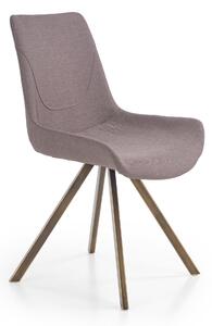 Krzesło tapicerowane tkaniną na stalowych nogach K290