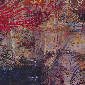 Dywan wielokolorowy 80 x 150 cm abstrakcyjny wzór efekt akwareli Mardin Beliani