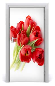 Naklejka samoprzylepna okleina Czerwone tulipany