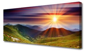 Obraz Canvas Góry Zachód Słońca Krajobraz