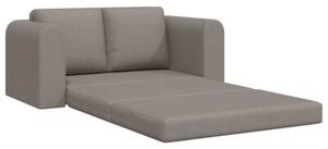 Sofa bed ciemnoszary 148 x 71 x 83 cm tkanina