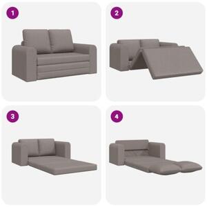 Sofa bed ciemnoszary 148 x 71 x 83 cm tkanina