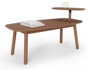 Drewniany stolik kawowy w stylu skandynawskim Funkcja obracania TERONES