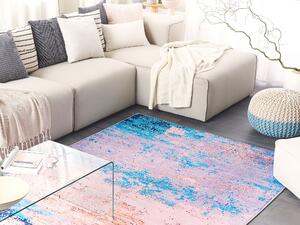 Nowoczesny dywan do salonu wzór abstrakcyjny 160x230 cm niebieski Inegol Beliani