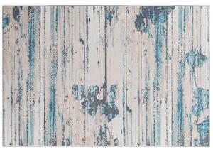 Nowoczesny dywan chodnik niebiesko-beżowy prostokątny 160 x 230 cm Burdur Beliani