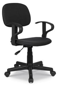 Rousseau Krzesło biurowe Happy, poliester, czarne