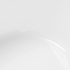 Nowoczesna wanna wolnostojąca akrylowa nieregularny kształt biała Bayley Beliani