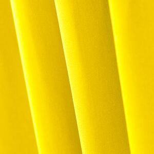 Zasłony dekoracyjne na przelotkach Oxford Tie Back 140x250 cm Żółte ELEGANTE