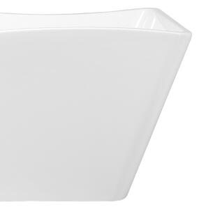 Wanna wolnostojąca biała akrylowa 170 x 78 cm z systemem przelewowym Maravilla Beliani
