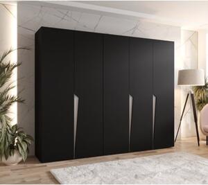 Szafa uchylna otwierana Piano 1 250 wys. 202 cm czarny + u. kaszmir
