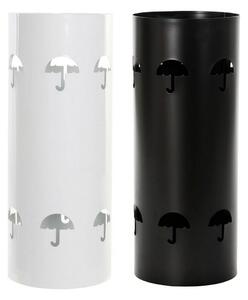 Emaga Stojak na parasole DKD Home Decor Czarny Metal Biały (19.5 x 19.5 x 47.5 cm) (2 pcs)