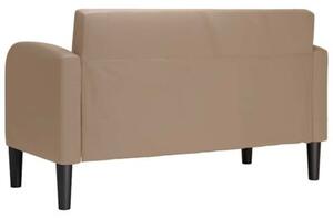 Sofa dwuosobowa cappuccino 110 cm skÃ³ra ekologiczna