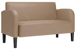 Sofa dwuosobowa cappuccino 110 cm skÃ³ra ekologiczna
