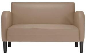 Sofa dwuosobowa cappuccino 110 cm skÃ³ra ekologiczna