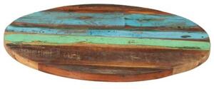 Okrągły blat stołu, 60 cm, 25-27 mm, lite drewno z odzysku