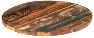 Okrągły blat stołu, 60 cm, 25-27 mm, lite drewno z odzysku