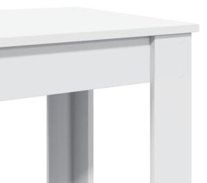 Stolik barowy, biały, 51x50x103,5 cm, materiał drewnopochodny