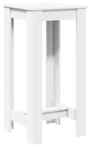 Stolik barowy, biały, 51x50x103,5 cm, materiał drewnopochodny