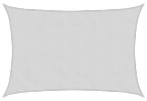 Żagiel przeciwsłoneczny, jasnoszary, 6x4 m, 100% poliester