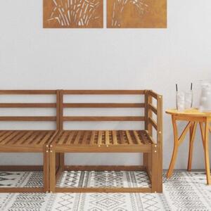 Sofa narożna na zewnątrz naturalny 83 x 83 x 73 cm