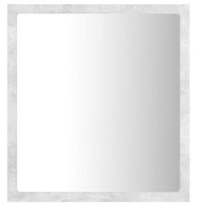 Lustro Åazienkowe LED, szaroÅÄ betonu, 40x8,5x37 cm, akryl
