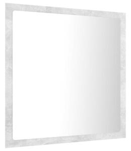 Lustro Åazienkowe LED, szaroÅÄ betonu, 40x8,5x37 cm, akryl