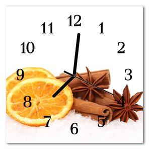 Zegar ścienny kwadrat Cytrynowa wanilia