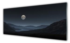 Obraz na Szkle Noc Księżyc Krajobraz