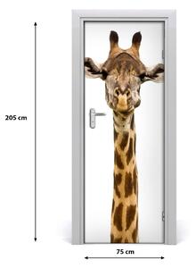 Naklejka samoprzylepna na drzwi Żyrafa