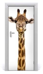 Naklejka samoprzylepna na drzwi Żyrafa