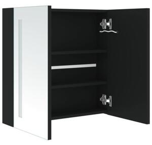 Szafka łazienkowa z lustrem i LED, 62x14x60 cm