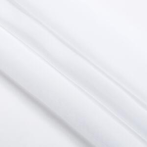 Biała firana z woalu z pomponami na taśmie CRUTCHIE-140x270 cm