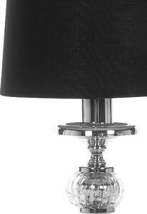 Lampa stołowa vintage czarna na stolik nocny do salonu do sypialni Kubena Beliani