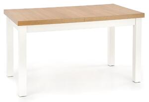 Rozkładany stół do jadalni i salonu Skandynawski Składany Biało-Brązowy FUSTA