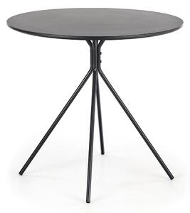 Okrągły stół z metalowymi nóżkami Minimalistyczny Czarny ROND