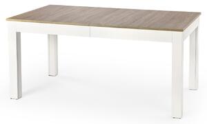 Skandynawski stół rozkładany do salonu i jadalni Biało-brązowy BUI