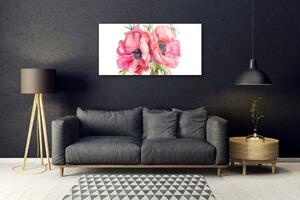Obraz na Szkle Kwiaty Akwarele