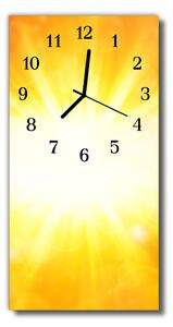 Zegar Szklany Pionowy Światło słoneczne żółty