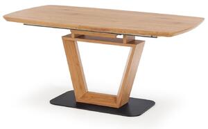 Stół do kuchni jadalni Prostokątny Drewniany Jasnobrązowy Dąb MARLENE