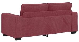 Sofa 2-osobowa, winna czerwieÅ, 180x77x82 cm, tkaninÄ