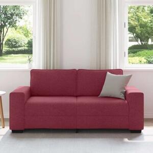 Sofa 2-osobowa, winna czerwieÅ, 180x77x82 cm, tkaninÄ