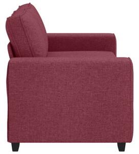 Sofa 2-osobowa, winna czerwieÅ, 180x77x82 cm, tkaninÄ