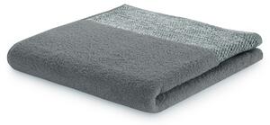 Ręcznik kąpielowy Bawełniany z bordiurą Ciemno Szary MANDI-30x50 cm