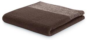 Ręcznik kąpielowy Bawełniany z bordiurą Brązowy MANDI-30x50 cm