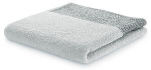 Ręcznik kąpielowy Bawełniany z bordiurą Popielaty MANDI-30x50 cm