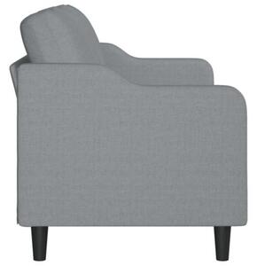 Sofa 3-osobowa, jasnoszara, 180 cm, tapicerowana tkaninÄ