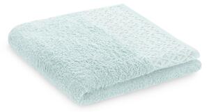Ręcznik kąpielowy Bawełniany ze srebrnym zdobieniem Błękitny MIDAL-30x50 cm