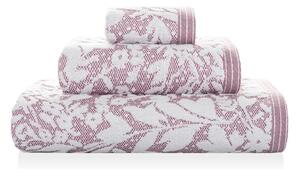Sorema - Ręcznik Kąpielowy Bawełniany Pudrowy Róż MOTYWY KWIATOWE MATISS-1*30x50+1*50x100+1*70x140 cm