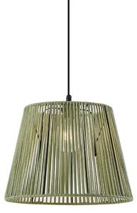Zewnetrzna Zewnętrzna lampa wisząca czarna z zielonym sznurem IP44 - Cava Oswietlenie zewnetrzne